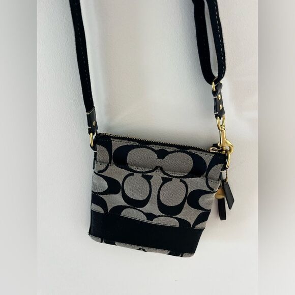 Coach Black and Gray Crossbody Bag; NWOT! Perfect Condition! - Picture 3 of 10